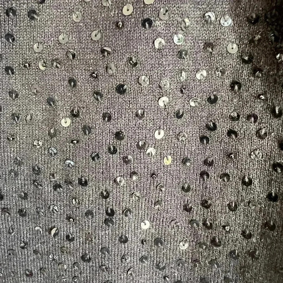 Double D Ranch Women’s Black Sleeveless Sequin Scoop Neck Sweater Top Size Small - Picture 8 of 12